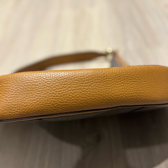 Michael Kors Lydia Large Hobo Shoulder Bag Brown Monogram - Picture 7 of 10